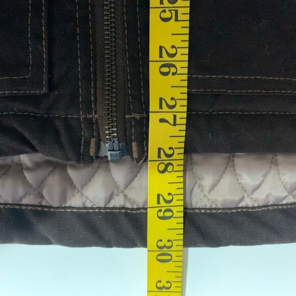 BERNE Coat Duck Canvas Canvas Heavy Duty Workwear Insulated Quilted Lining Hood - Picture 16 of 16